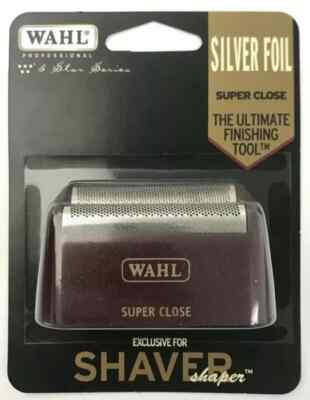 Wahl Shaver/Shaper Genuine SUPER CLOSE Hypoallergenic SILVER Foil - 7031-400