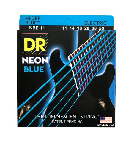 Cuerdas para guitarra DR eléctricas azul neón 11-50 pesadas - Imagen 1 de 2