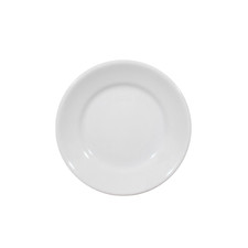 Set 6 Piatti Frutta/Dessert Tivoli In Porcellana Bianca Basic  Cm 20 X 2,9 H