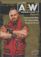 2021 Upper Deck AEW First Edition Lance Archer Magazine Cover Gold Parallel #91