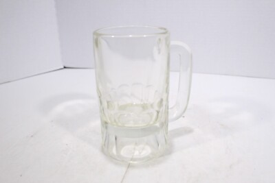Clear Thick Glass Rootbeer Ice Cream Float or Beer Stein Glass 5'' Tall 12 Ounces