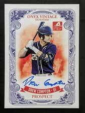 2021 Onyx Vintage Extended Drew Compton ARC On Card Autograph Auto #ed /400!