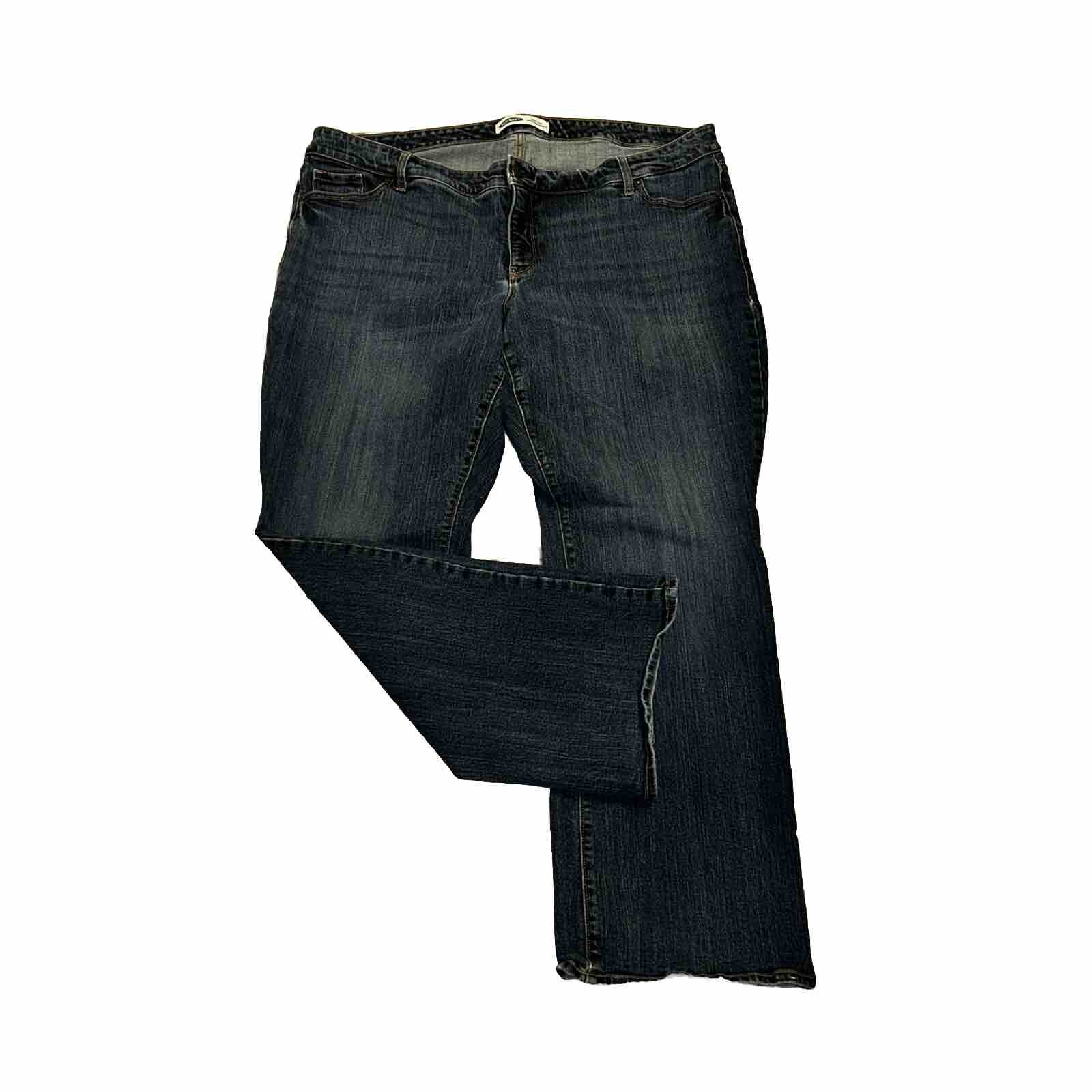 Old Navy Mid Rise Kicker Bootcut Women's Plus size 22 Dark Wash