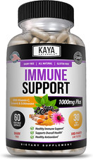 Elderberry Immune Support  Elderberry with Zinc and Vitamin C for Adults Eld...