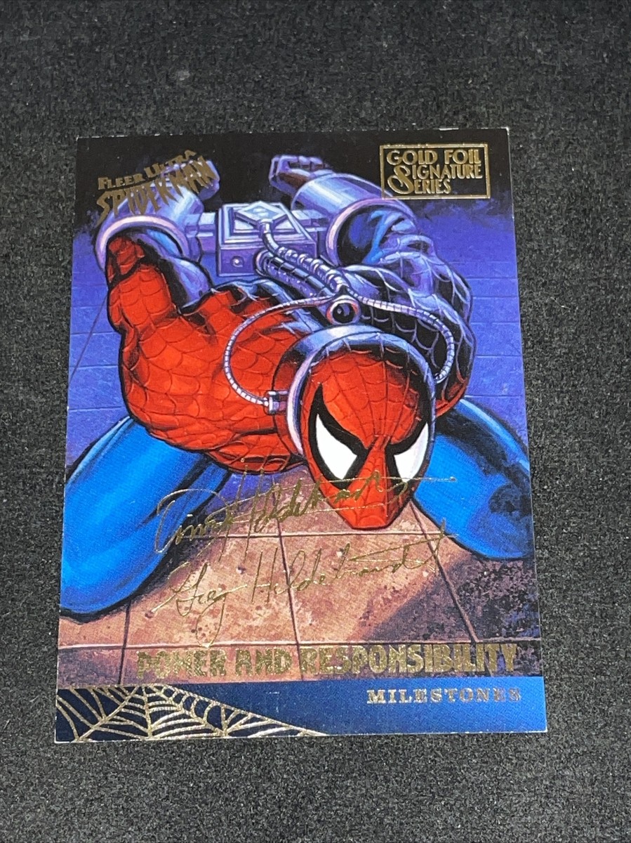 1995 Fleer Ultra Spider-man Gold Foil Signature Series #90 Power