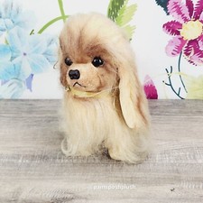 Russ Berrie Collie Dog Plush 8" Vintage 1970 Stuffed Animal