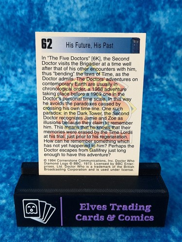 Doctor Who Series One 1 SINGLE Non-Sport Trading Card by Cornerstone 1994 - Picture 120 of 208