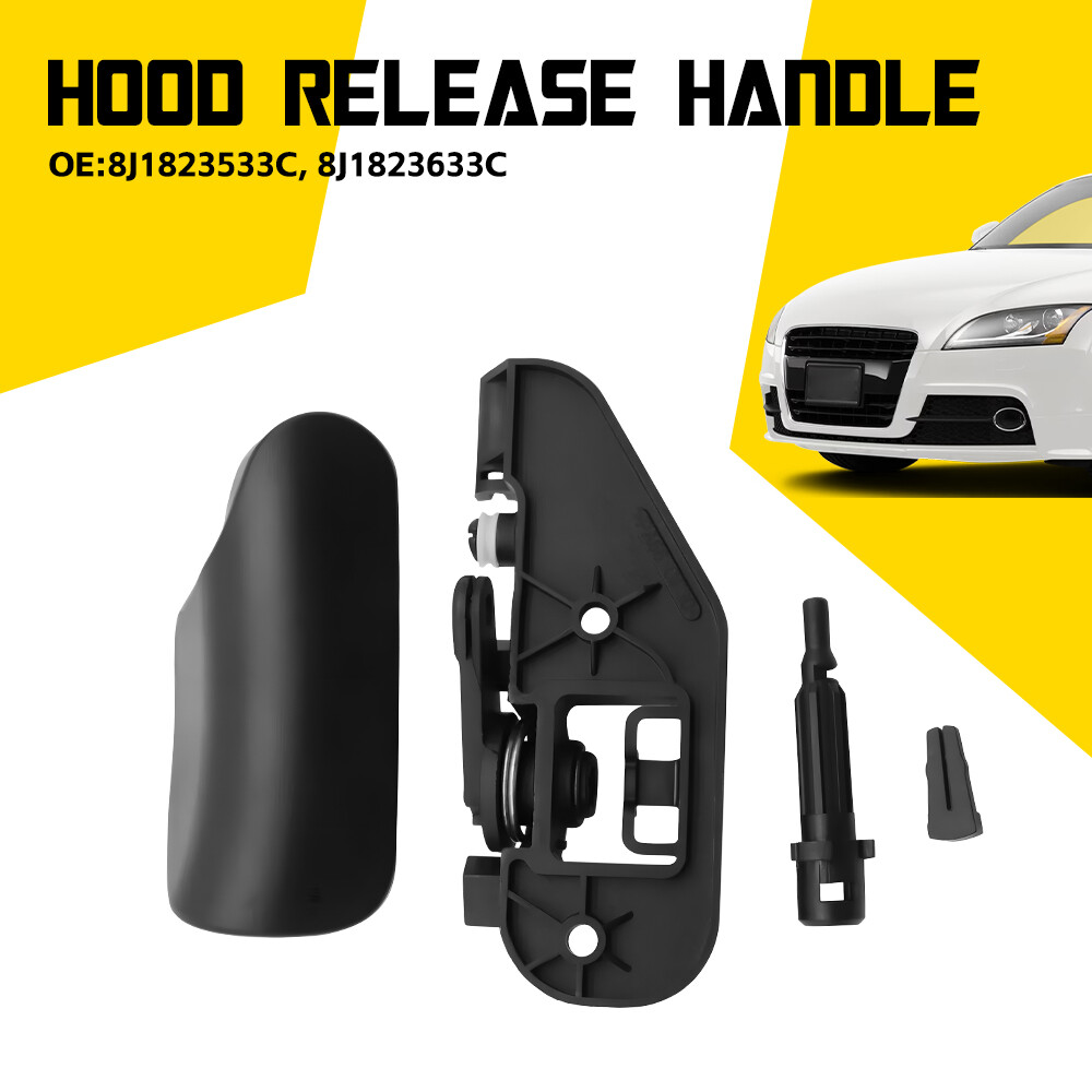 Latch Hood Release Handle Set 2008-2015 For Audi TT TTS 2.0L 3.2L