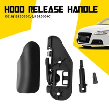 Latch Hood Release Handle Set 2008-2015 For Audi TT TTS 2.0L 3.2L 2-Door LHD EE