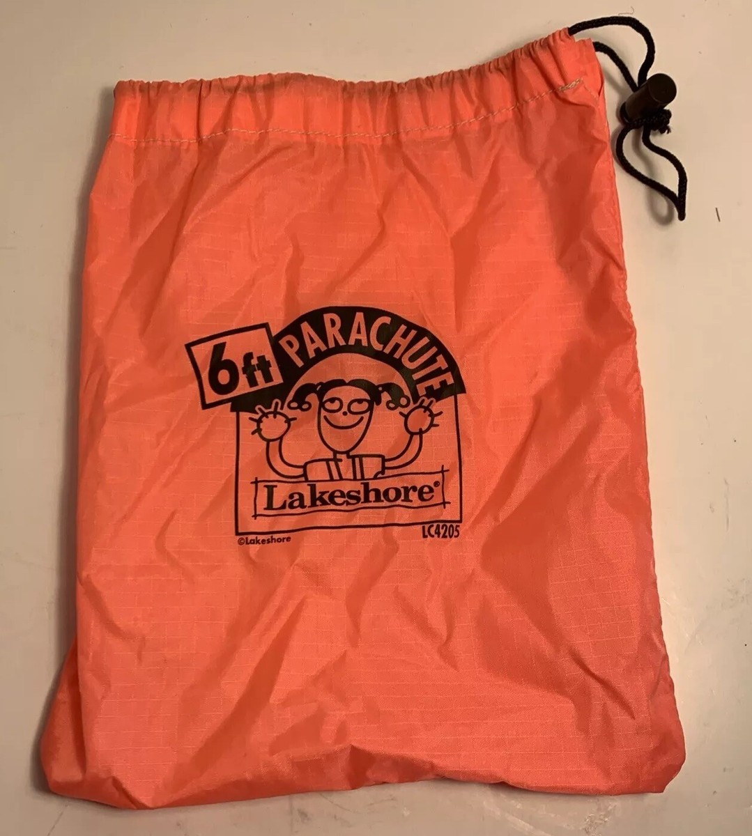 【USA】LakeShore ゲーム用プレイパラシュート6feet キッズ Lakeshore 6 Foot Parachute with Bag Preschool Rainbow Colors