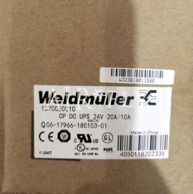 NEW 1PCS Weidmuller 1370050010 CP DC UPS 24V 20A/10A Power Supply