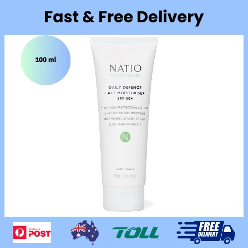 Natio Daily Defence SPF50+ Face Moisturiser, 100Ml - Picture 1 of 6