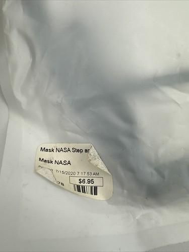 AUTHENTIC SEALED NASA Three Ply Cotton Face Mask USA - Picture 3 of 3