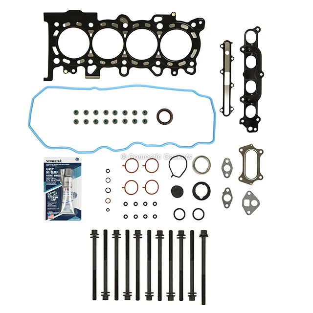 Se adapta a 09-13 Honda CR-Z híbrido 1,5 L SOHC juego de juntas de culata pernos L15A7 LEA1 Foto 2 de 4