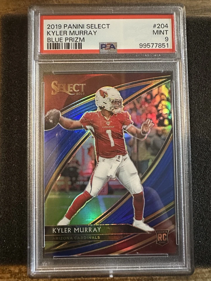 KYLER MURRAY 2019 Panini Select - Field Level Blue Prizm /75  (RC) #204 PSA 9 - Image 2 of 3