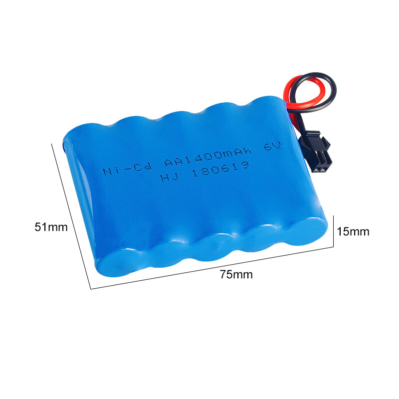 MOONZON 2PCS AA 6.0V 2800mAh Rechargeable Batteries With USB Cable - For TB141 TB142 DE37 RC Toy Cars