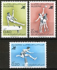 Algeria 1971, Mediterranean Sports Games, Izmir set MNH, Mi 566-68