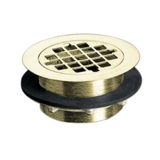 NEW IN BOX KOHLER 4-3/8" ROUND SHOWER DRAIN VIBRANT POLISHED BRASS 9132-PB NOS