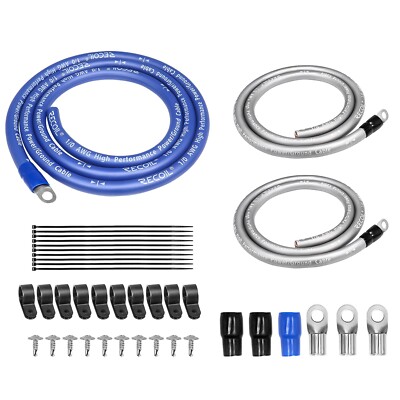 RBG3 A  True Spec 1/0 Gauge Wire Big 3 Amp Wiring  Kits for Car Audio System