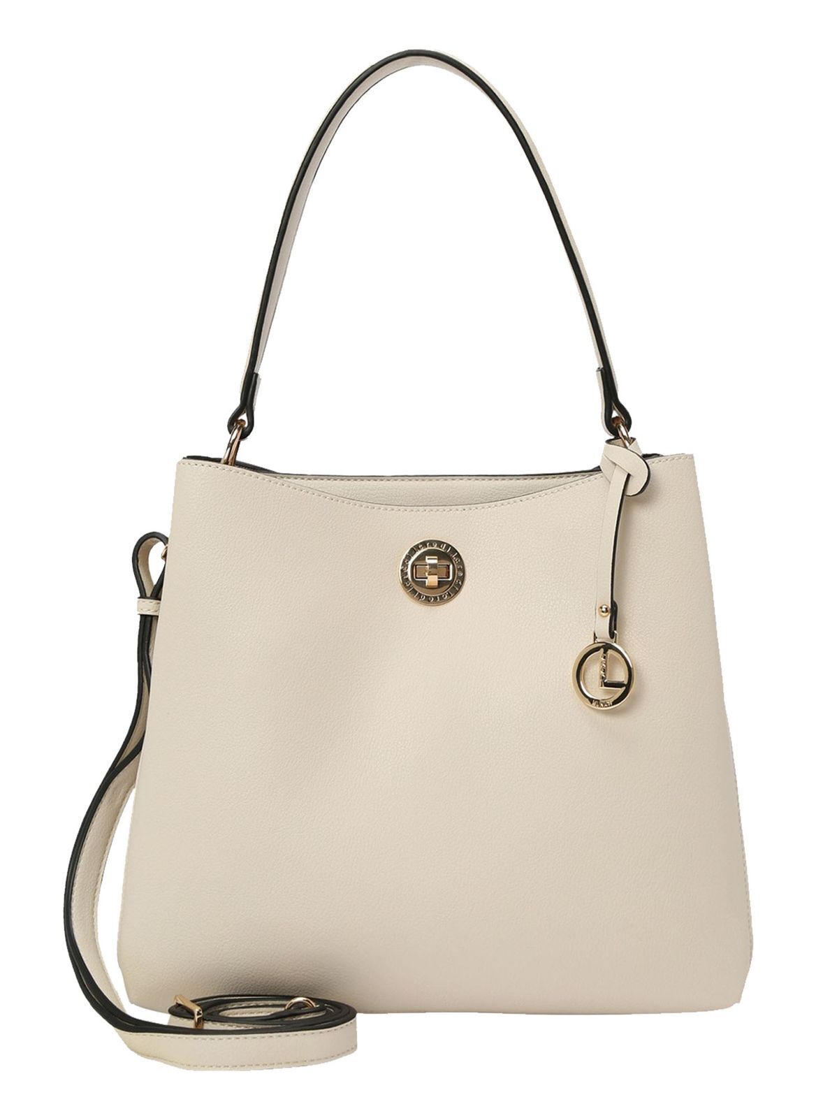 L.CREDI shoulder bag Filippa Hobo Creme