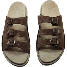 Handmade leather sandals for men Natural leather insole and upper Brown