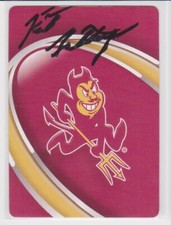KIT LATHROP ARIZONA STATE UNIVERSITY  PACKERS 1979-80   AUTOGRAPHED PLAYING CARD