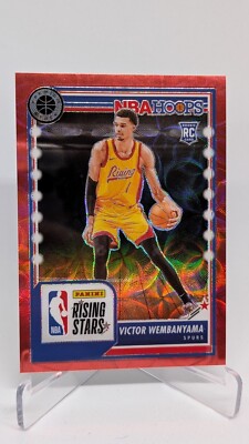 Victor Wembanyama 2023-24 Panini Hoops Premium Stock RC #282 RED SCOPE PRIZM /88