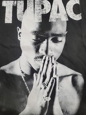 Tupac Shakur 2pac Praying Short Sleeve Tee T-shirt Brand New Mens