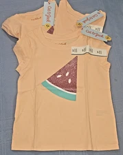 Cat & Jack 3Pack Sparkle Watermelon Youth Girls Tee Shirt Sz 2T