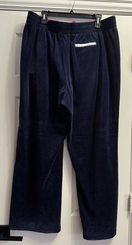 Vintage Y2K FILA Sport Men’s Velour Jump Track Pants Navy Logo Sz XXL Rare NWOT - Picture 20 of 22