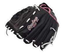 Rawlings Right Hand Throw Fastpitch Softball Glove WFP115 11 1/2" Black Leather