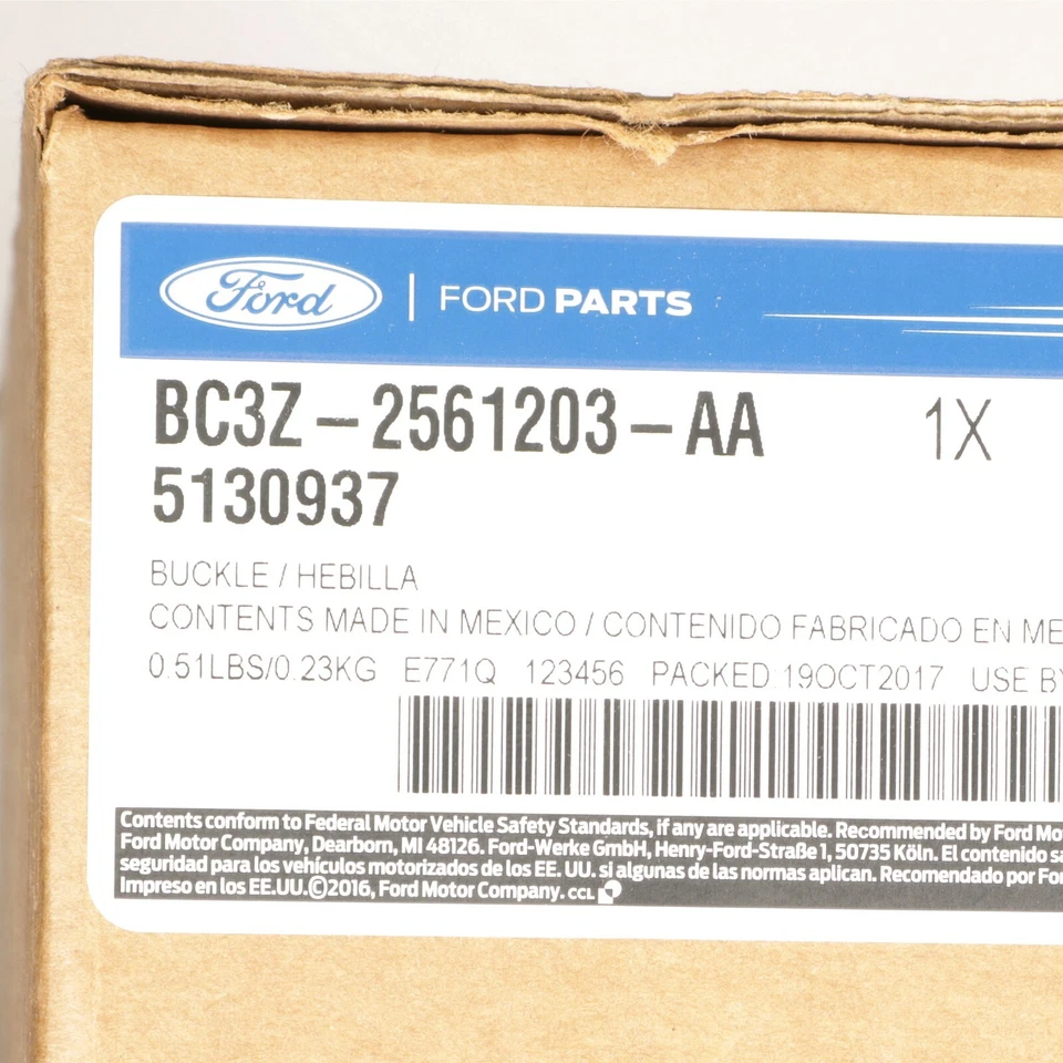 OEM 2011-2016 Ford F-250 350 SD 2011-2016 hebilla de cinturón de seguridad delantero izquierdo BC3Z2561203AA Foto 3 de 3
