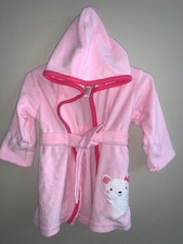 Just One You By Carters, Baby Girl Pink Hooded Bath Robe, 0-9 Months