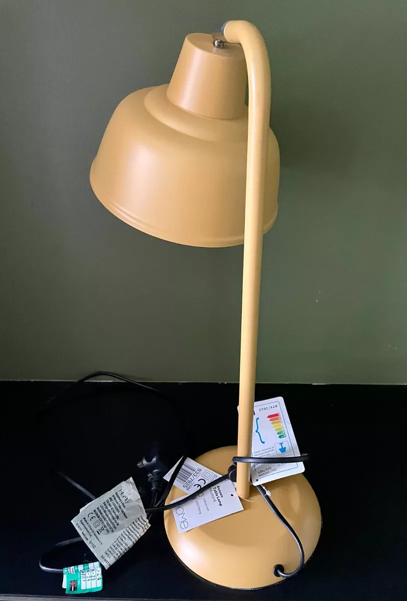 Mustard yellow desk lamp outlet