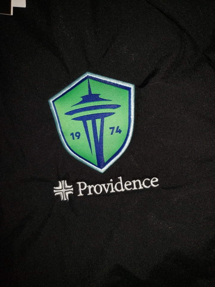 Men's Seattle Sounders FC adidas Black Tiro 24 Full-Zip Winter Hoodie Jacket 2XL - Image 4 of 4