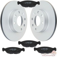 Bremsen SET Bremsscheiben beschichtet + Beläge VORNE Opel Corsa B 1.0 S93