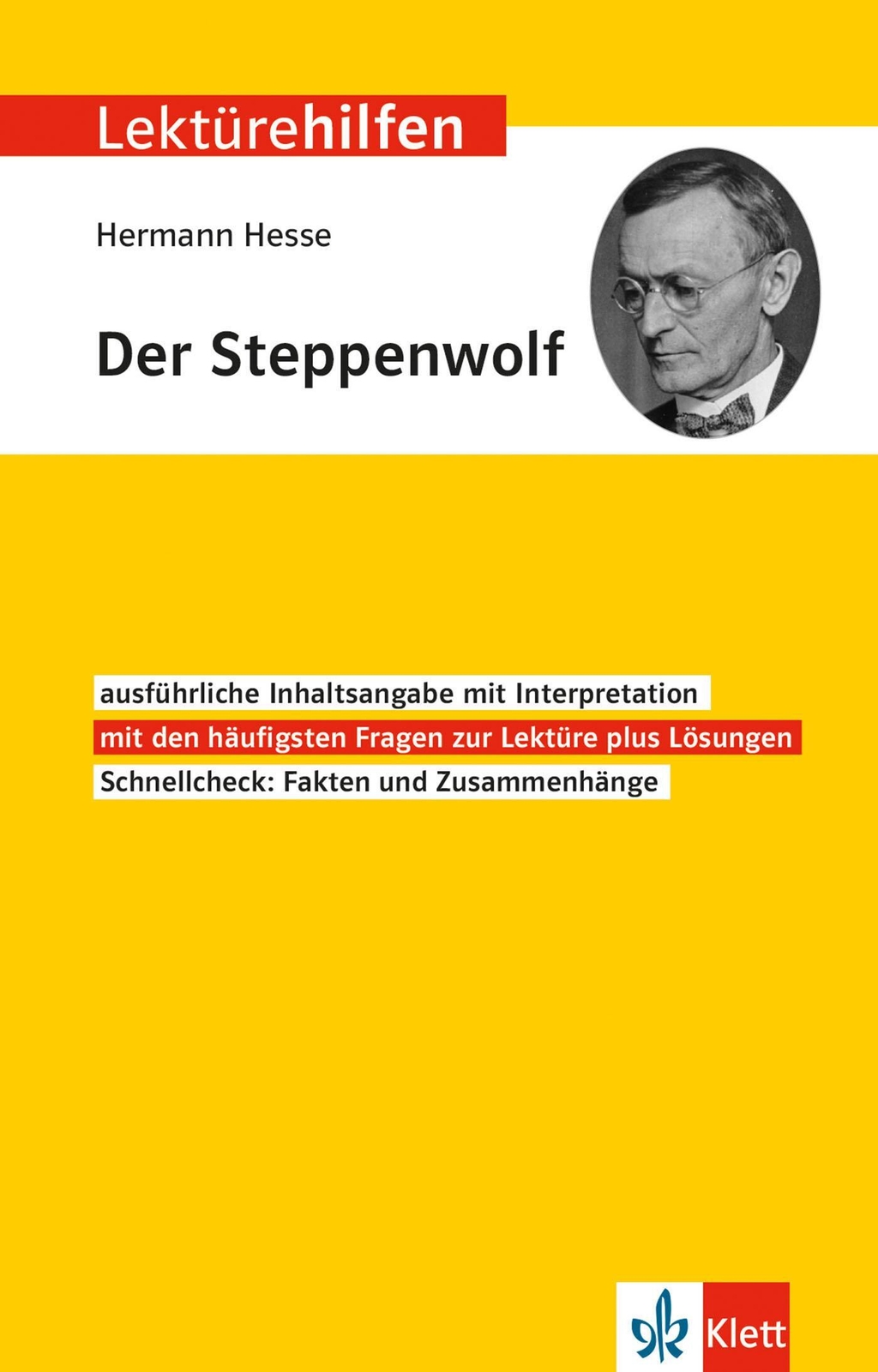 Thumbnail - Klett Lektürehilfen Hermann Hesse Der Steppenwolf | Monika Fellenberg