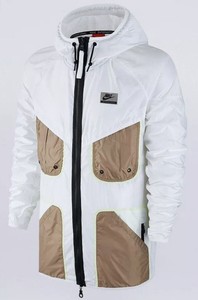 white and gold nike windrunner