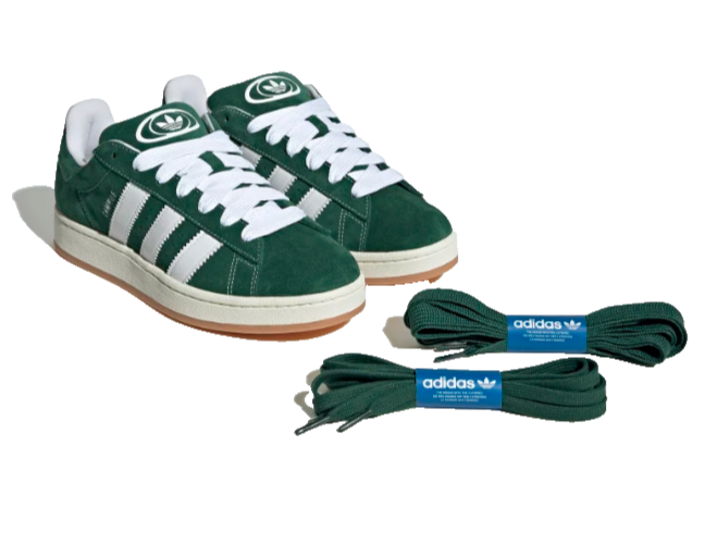 adidas Campus 00s Green Classic Retro Low Top Sneakers Trainers
