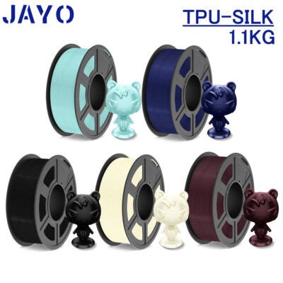 JAYO 1,1KG TPU SILK 98A Flexibel Filament 3D Drucker 1,75mm SILK Textur Glänzend