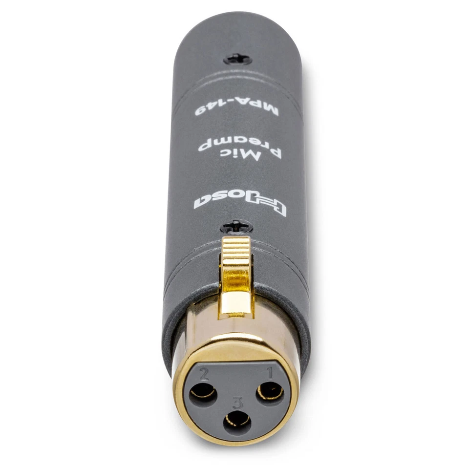 Hosa MPA-149 aktiver Mikrofon-Vorverstärker Preamp + keepdrum XLR Kabel - Bild 4 von 4