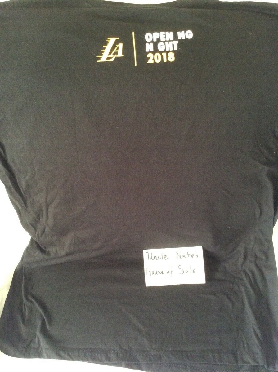 T-shirt Collector Los Angeles Lakers - Soirée D'Ouverture 2018 - Taille XL Noir - Neuf Sans étiquettes