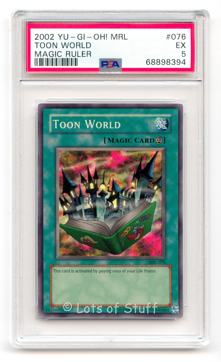 PSA 5 EX Yu-Gi-Oh! Toon World Magic Ruler MRL-076 Unlimited Super