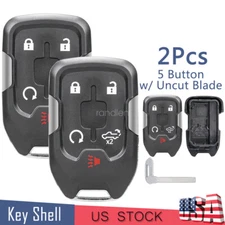 2 5B Car Key Fob Case Cover for GMC Sierra 1500 2500 3500 2019 2020 2021 HYQ1EA