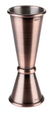 Barma&szlig; Bar Jigger Cocktailma&szlig; Me&szlig;becher 2,5 / 5 cl Kupfer Antik &Oslash; 4 x 11 cm