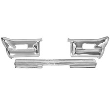 1964 Chevy Impala Front Bumper Set 3 Pcs Triple Plated Chrome Metal Heavy Duty 1964 Chevy Impala Front Bumper Set 3 Pcs Triple Plated Chrome Metal Heavy Duty