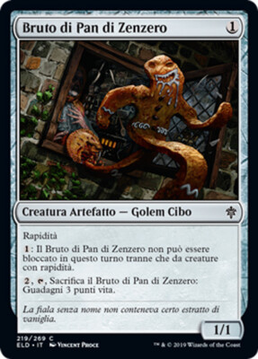 MTG GINGERBRUTE EXC - BRUTO DI PAN DI ZENZERO - ELD - MAGIC