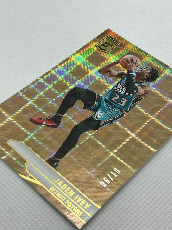 2023-24 Donruss Elite Hyper Gold 06/10 #28 Jaden Ivey Pistons MINT 🔥 - Image 2 of 4