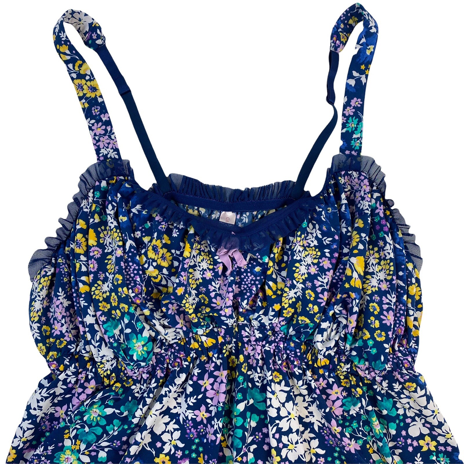 Cacique Plus Blue Floral Slip Dress Nightie Lingerie … Gem