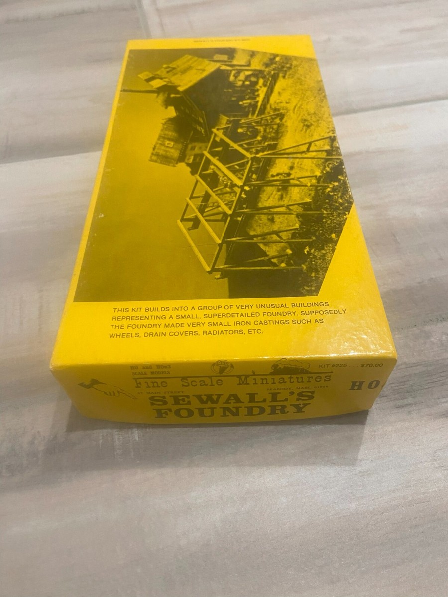 Fine Scale Miniatures HO Scale Seawall's Foundry Laser-Cut Building kit #225 Fine Scale Miniatures HO Scale Seawall's Foundry Laser-Cut Building kit #225